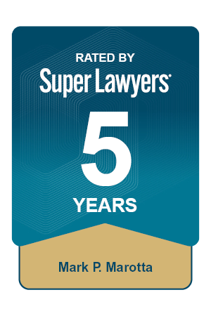5 Years Super Lawyers Badge - Mark Marotta